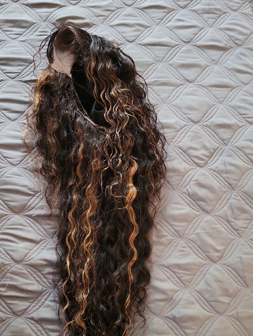 Lace Front Wavy Wig 24/26 In 1b/27 Highlights Baby Hairs (Used) 6x13 Lace